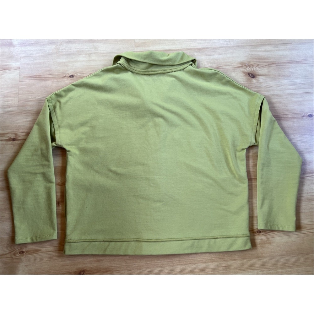 Habitat‎ Clothes To Live In Top Small Womens Green  Button Sweatshirt - Picture 2 of 9